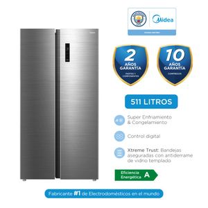 Refrigeradora Side By Side Midea 460L MDRS710FGR46PE No Frost Inverter Inox