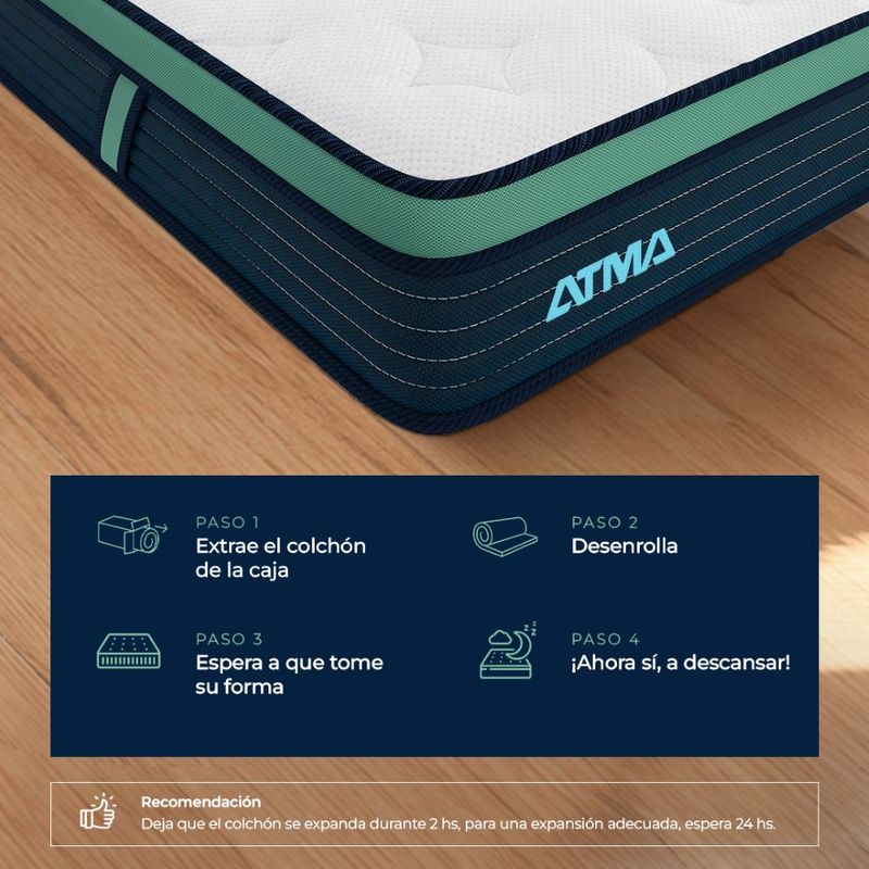 Colchon-Atma-One-1-Plaza-En-Caja-3-Capas-de-Espuma-20-cm
