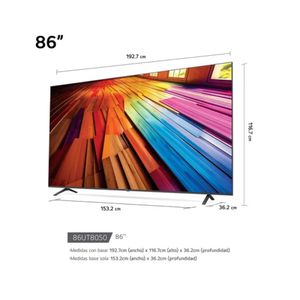 Televisor Smart 4K UHD 86 pulgadas LG LED 86UT8050PSB 2024