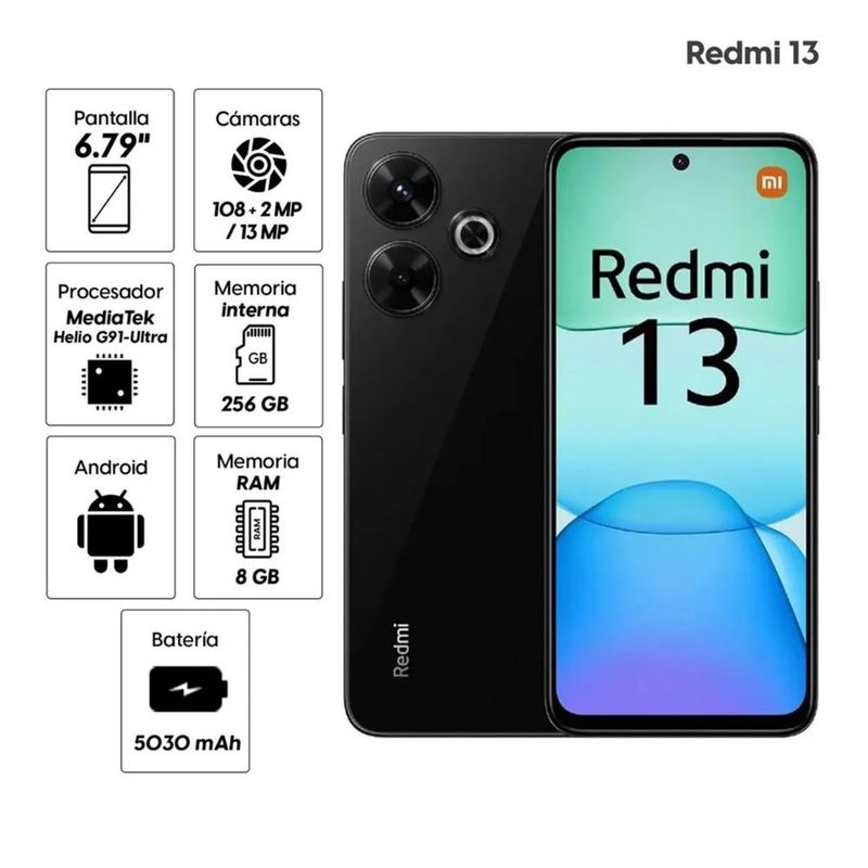 Celular-4G-Xiaomi-Redmi-13X-256GB-8GB-108MP-Negro