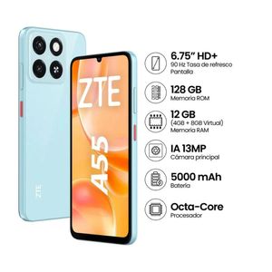 Celular 4G ZTE A55 128GB 4GB 13MP Azul