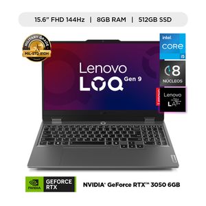 Laptop Lenovo 83GS000BLM Gaming LOQ 15" Core i5-12 8GB 512GB W11