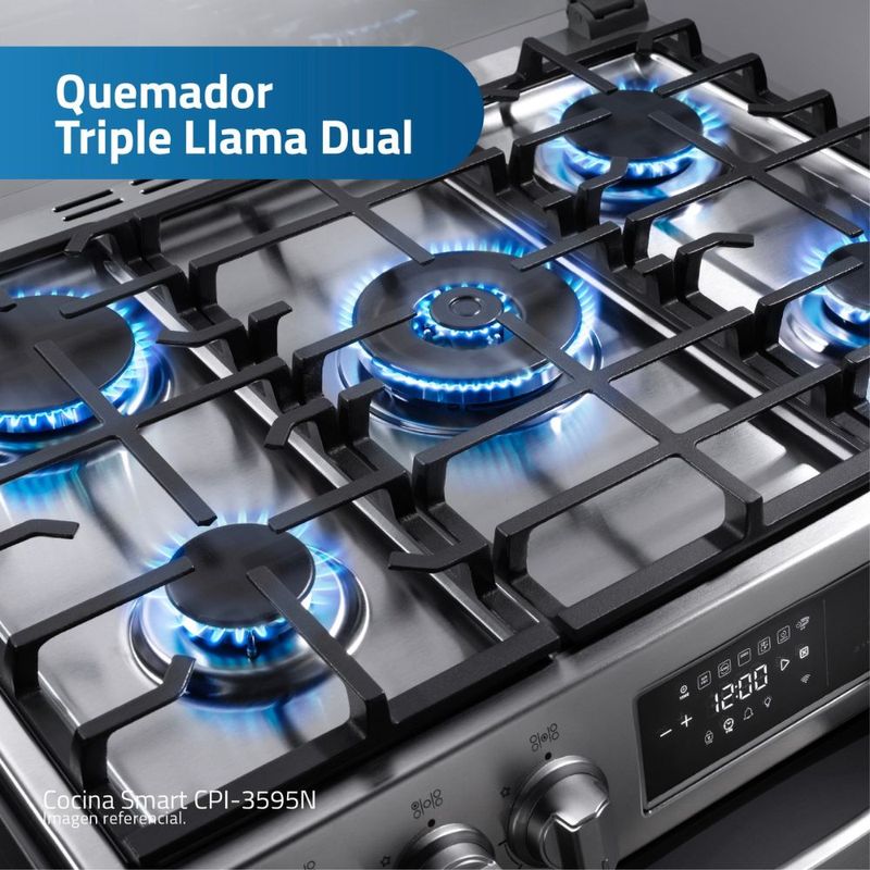 Cocina-Indurama-CPI-3595C-30-Pulgadas-5-Hornillas-Cromo