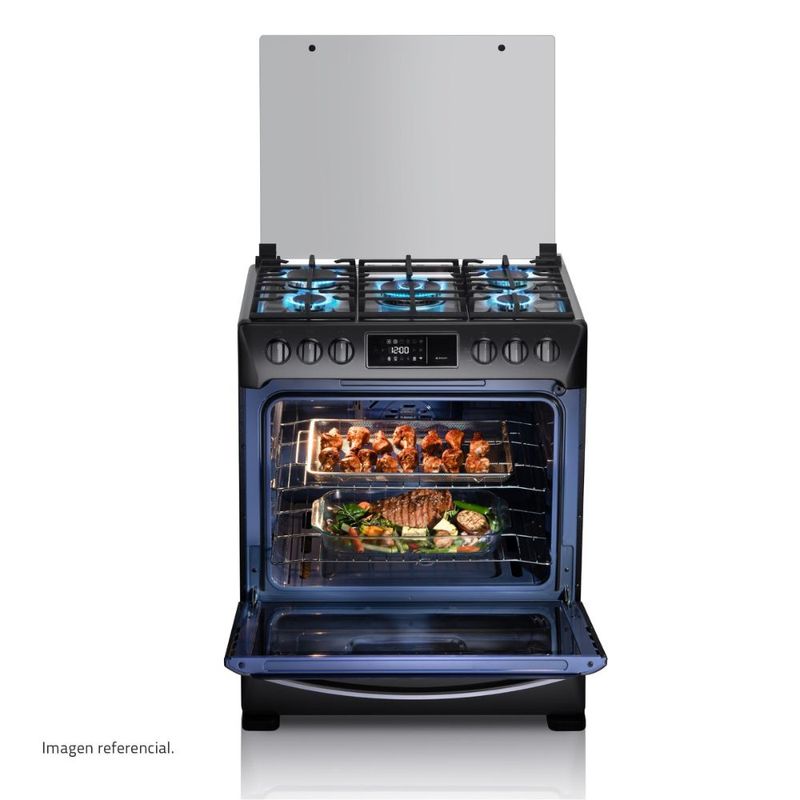 Cocina-Indurama-CPI-3595N-30-Pulgadas-5-Hornillas-Black-Steel