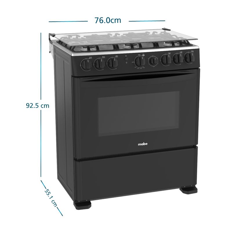 Cocina-a-Gas-Mabe-CMP3020FN1-30--6-Hornillas-Negro