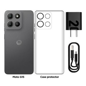 Celular 4G Motorola G15 XT2521-2 TD 256GB 4GB Gris