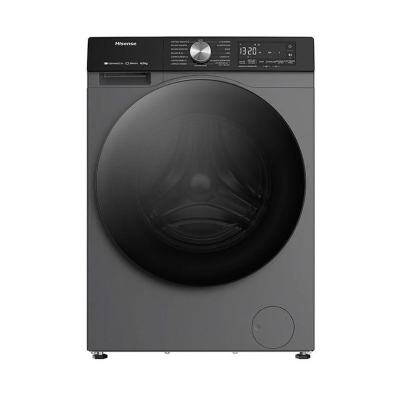 Lavaseca-Hisense-WD3S1443BT-14 kg-9 kg-Gris-Oscuro