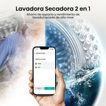 Lavaseca-Hisense-WD3S1443BT-14 kg-9 kg-Gris-Oscuro