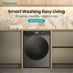 Lavaseca-Hisense-WD3S1443BT-14 kg-9 kg-Gris-Oscuro