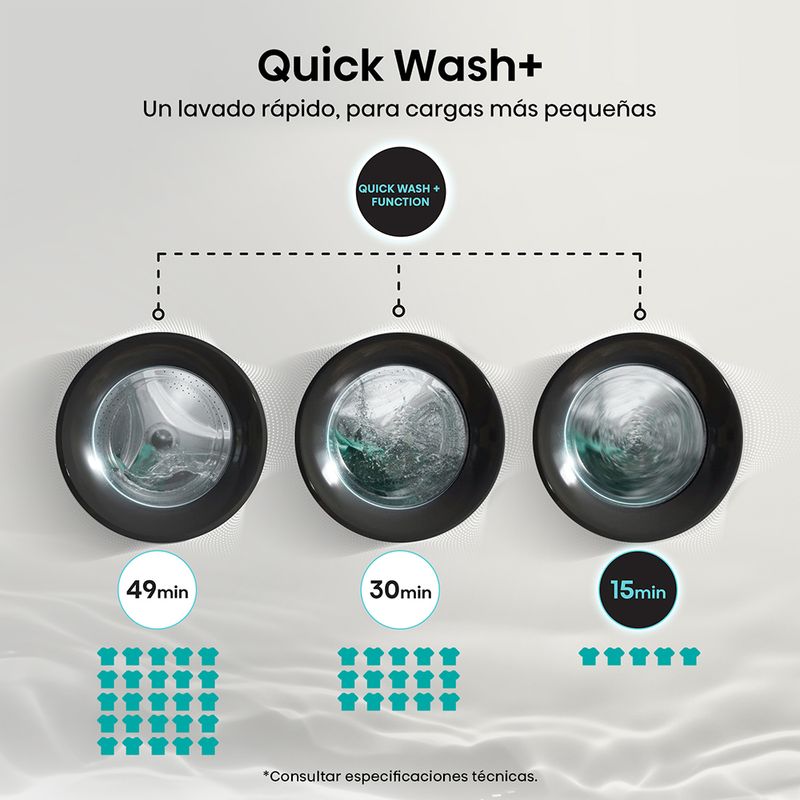 Lavaseca-Hisense-WD3S1443BT-14 kg-9 kg-Gris-Oscuro