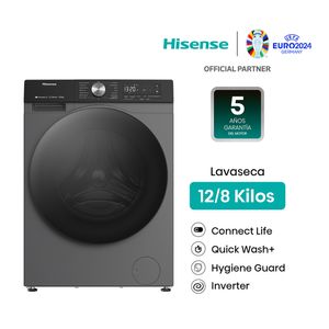 Lavaseca Hisense WD3S1243BT 12 kg/8 kg Gris Oscuro