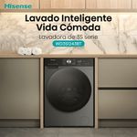 Lavaseca-Hisense-WD3S1243BT-12 kg-8 kg-Gris-Oscuro