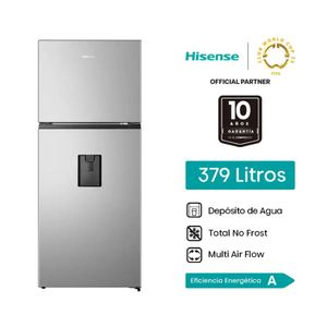 Refrigeradora Hisense RT3N375NMCA 379L C/D Gris