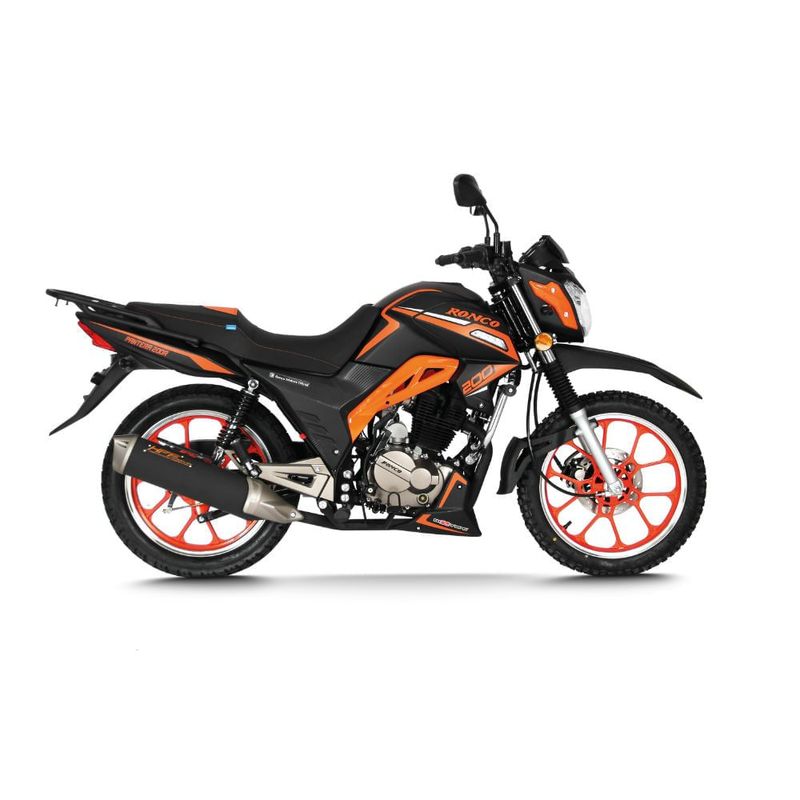 Moto-Ronco-Pantera-200R-Negro-Anaranjado