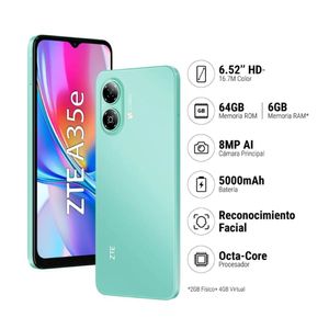 Celular ZTE A35e 64GB 2GB Verde