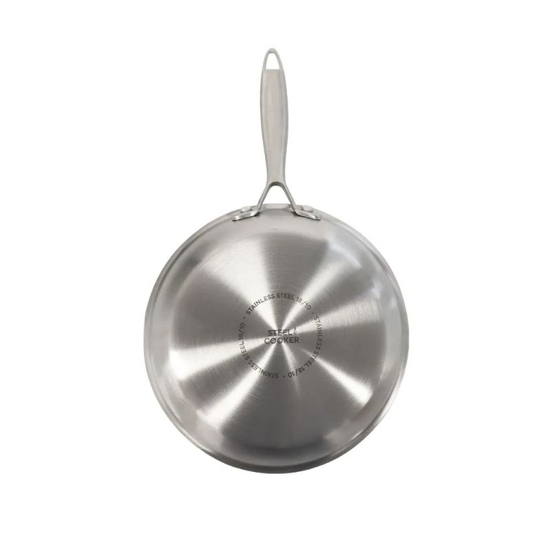 Sarten-de-Acero-Inoxidable-18-10-de-Fondo-Punteado-de-20-cm-Steel-Cooker