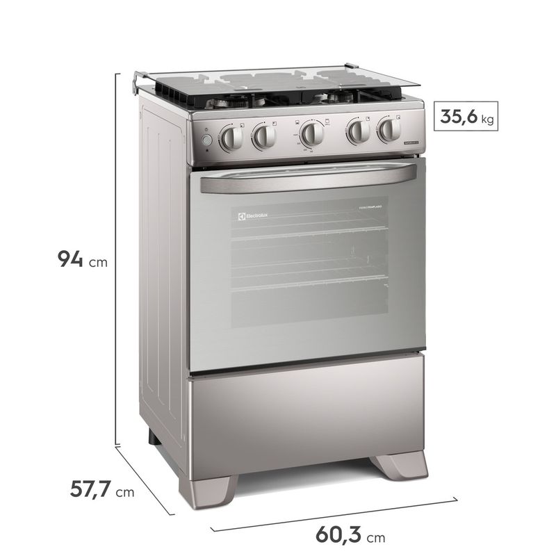 Cocina Electrolux FE4PMR 24" 4 Hornillas Acero