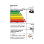 etiqueta de eficiencia energética a de refrigeradora lg gb37spy 339 l plateada consumo anual 245 kwh