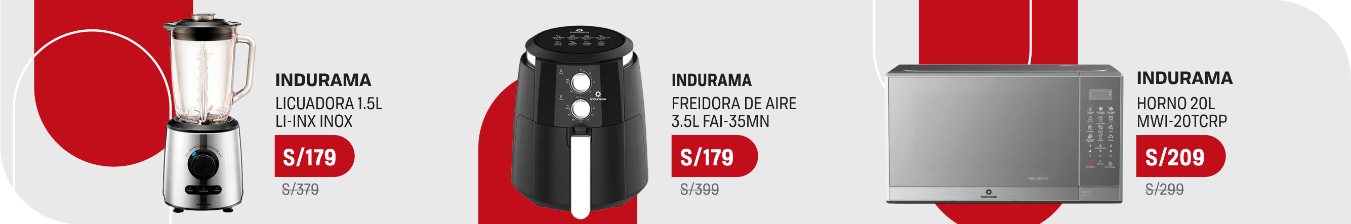 Licuadora en oferta, freidora de aire en oferta, horno microondas en oferta