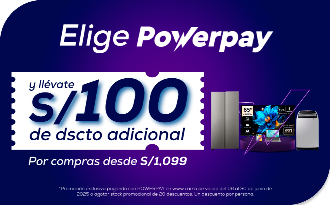 S/100 de regalo con POWERPAY