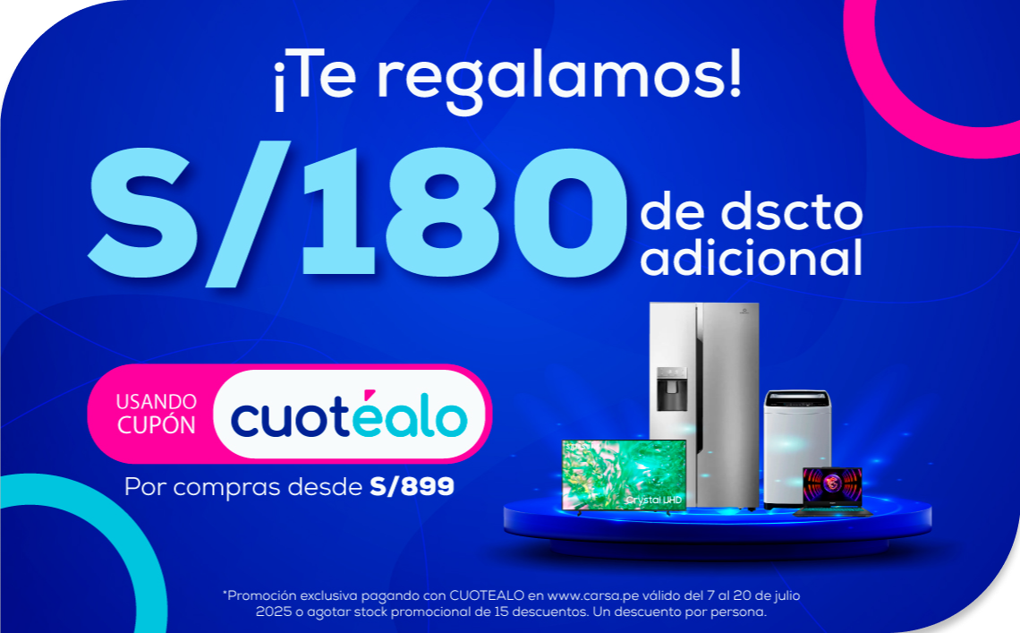 S/180 de regalo con CUOTEALO